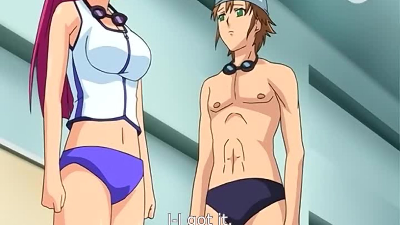 Swim coach fucks one of his big breasted hentai students