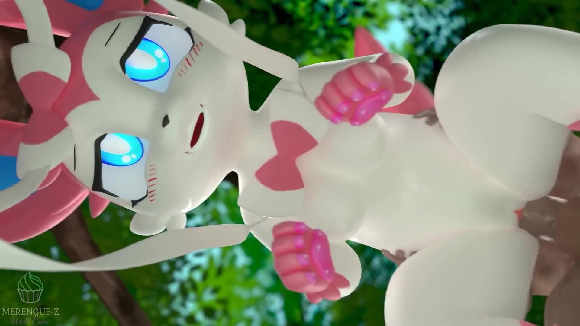 Your Own Sylveon - Furry pokemon is captured and takes a doggy style fuck